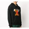 Off-White Cross Box Logo Hooded Sweatshirt Black/Red Men Tops OMBB034E20FLE0101025