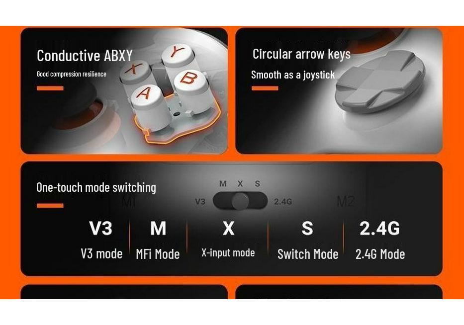 Беспроводной Bluetooth игровой контроллер G6 для ПК, мобильных устройств, iOS, планшетов и Switch