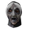 Creative Black Tongue Halloween Ghost Witch Mask Latex Dress Up White-haired Witch Mask 3D Realistic Party Cosplay Props Unisex