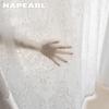1 шт. NAPEARL Французский жаккард Белая полупрозрачная тюлевая занавеска Удобный тюль для гостиной, спальни, балкона, окна, домашний декор