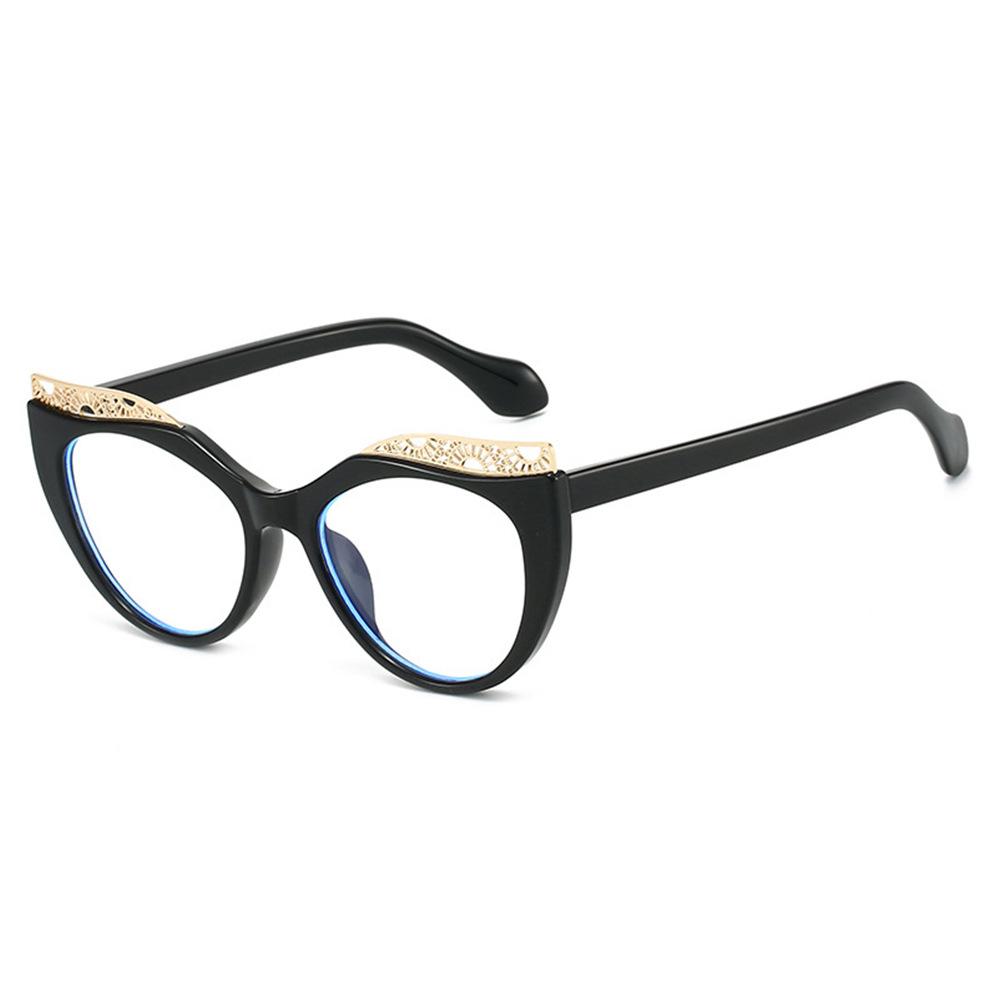 New Luxury Matching Colorful Cat Eye Sunglasses Women Personality Hollow Frame Design Casual All Match Men Glasses UV400