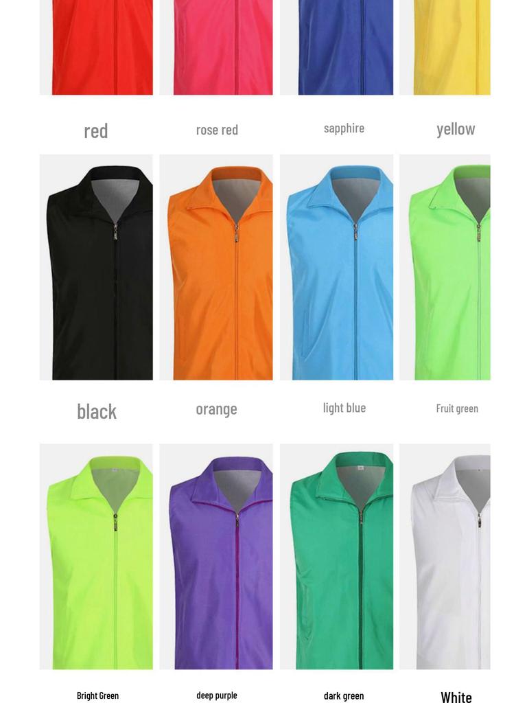 Красный волонтерский жилет на заказ с логотипом для мероприятий и деятельности