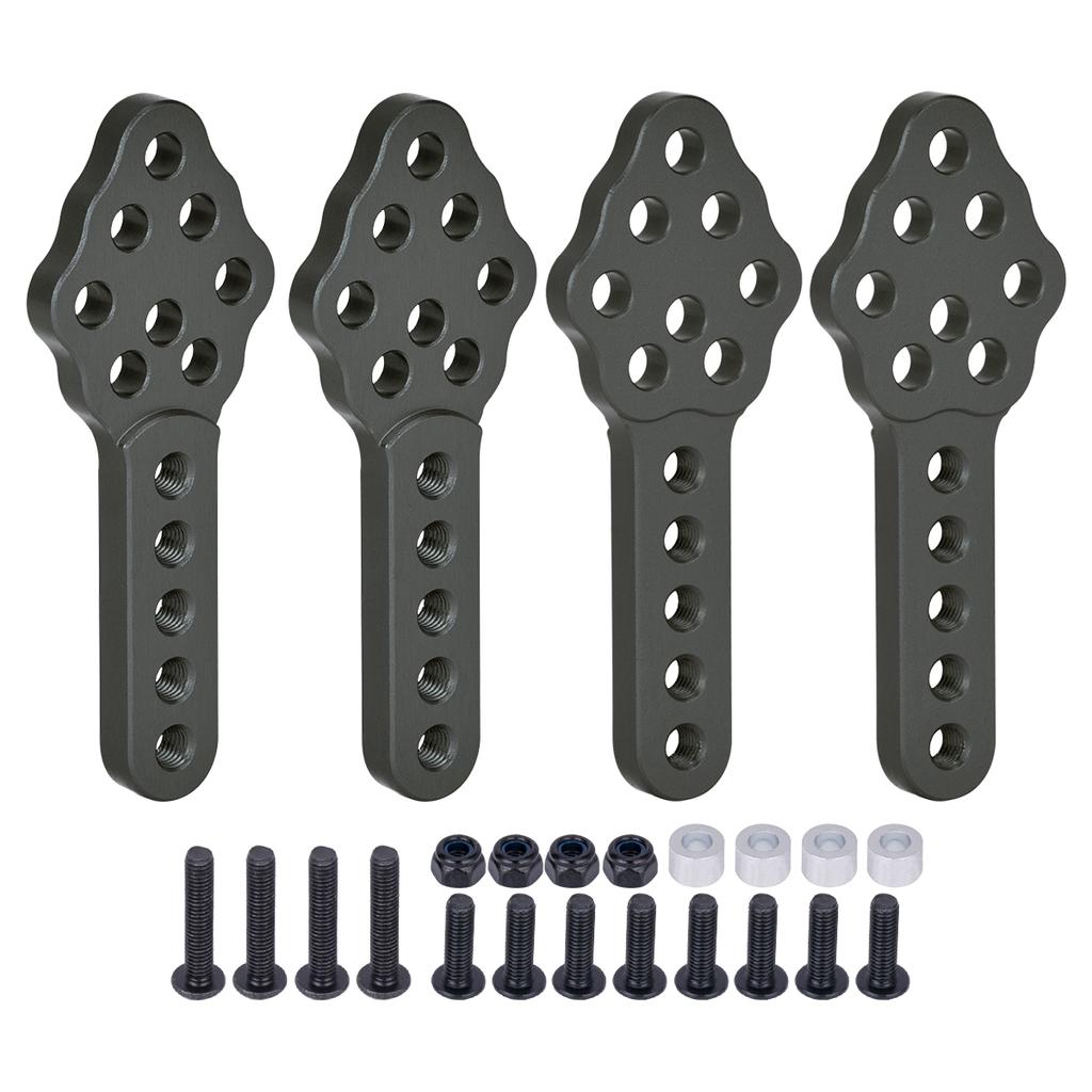4Pcs Aluminium Adjustable Shock Absorber Mount Bracket for 1/10 RC Crawler Car Axial SCX10 90046 TRX-4 D90 D110 Upgrade Parts