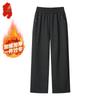 Women's Mid-Aged & Elderly Loose Straight-Leg Warm Pants