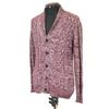 Men's Bigi 57% Linen Jacket Cardigan 2 M Wine Red(USED)