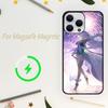 Чехол для игрового телефона Honkai Star Rail Firefly для iPhone 15 14 13 12 11 Plus Pro Max Magsafe с магнитной беспроводной зарядкой