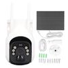 Solar Camera 2K WiFi Outdoor 360 Degrees  Monitoring 3MP Color Night Vision PIR Motion Detection