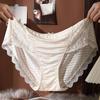 Luxury Plus Size Panties Women Underwear Sexy Lace Patchwork Briefs Mid-rise Pantys Lift Up Oversized Underpants Female