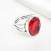 Ювелирные изделия из красного граната, кольцо из цельного серебра 925 пробы, кольцо с драгоценными камнями ручной работы на День памяти