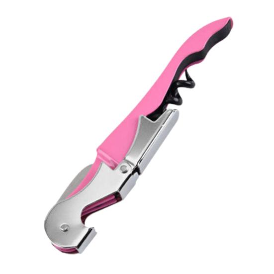 Красный штопор для вина, высокопрочный, устойчивый к коррозии, эргономичная ручка, складной, нержавеющий, ручной, 3-в-1, открывалка для бутылок, штопор с резаком, товары для дома