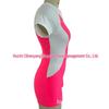 2024 Women's Color Block Sport One-Piece Swimsuit with Tummy Control and Short Sleeves