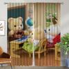 Плотные шторы 2 шт. S-Sylvanian Families Shades Tulle для спальни Элегантные шторы для комнаты Украшение на Хэллоуин Раздел