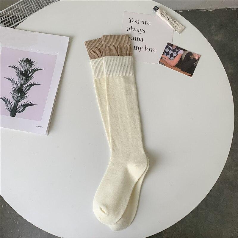 Plaid Girls Women Stockings Long Socks Autumn Winter Warm Thigh High Socks Japan Style Students Over Knee Socks Stocking Leg Sox