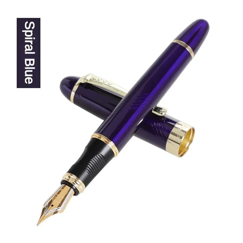 Перьевая ручка Jinhao X450 Иридиевое перо Полностью металлическая Золотой зажим Роскошные ручки Подарок студенту Канцелярские товары Офис Школьные принадлежности