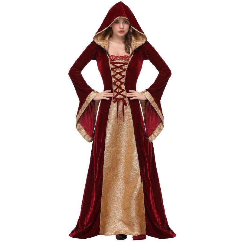 Halloween Mage Costume, Queen Costume, Stage Costume, Long Dress, Cosplay Uniform.