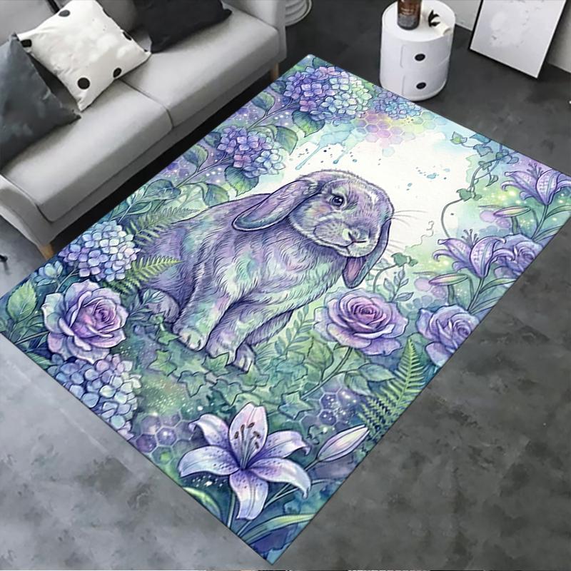 2025 New Watercolor Animals Carpet Rug for Living Room Bedroom Home Sofa Decoration,Kids play Non-slip Floor Mat153