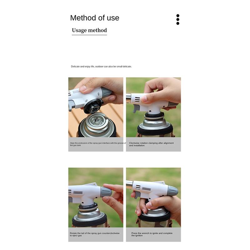 AD23-Уличный гриль Автоматический поджигатель Многофункциональный огнемет (Топливо не включено)