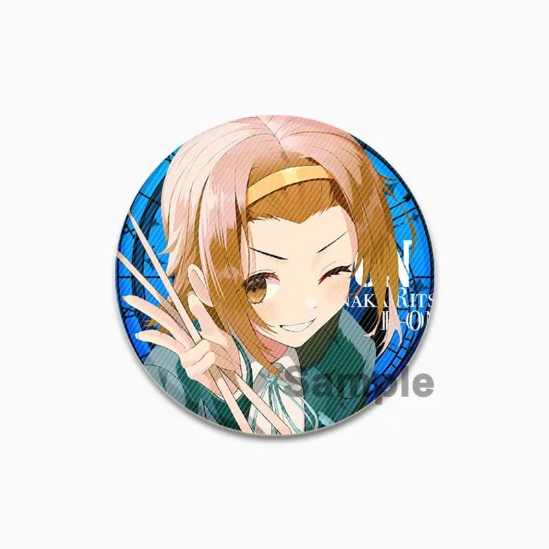 32/44/58 мм Котобуки Цумуги Хирасава Юи Акияма Мио Тайнака Рицу мультфильм значок комикс брошь булавки для одежды рюкзак ювелирные аксессуары