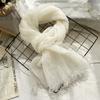 Spring and Summer Thin Breathable Linen Scarf for Women, Artistic Solid Color Shawl Pure Linen Scarf for Women