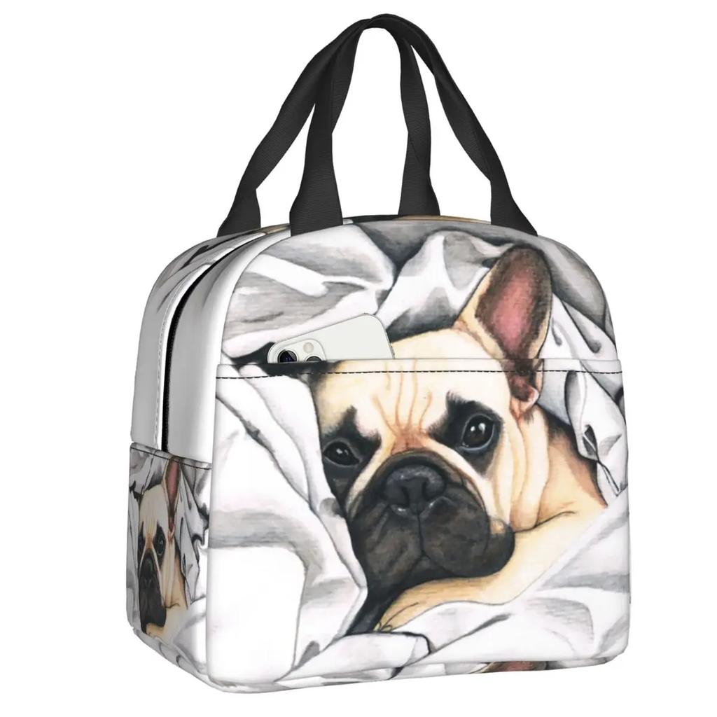 Французский бульдог термосумка для обеда для женщин герметичная французская собака любительница холодильника термосумка для обеда офис работа школа