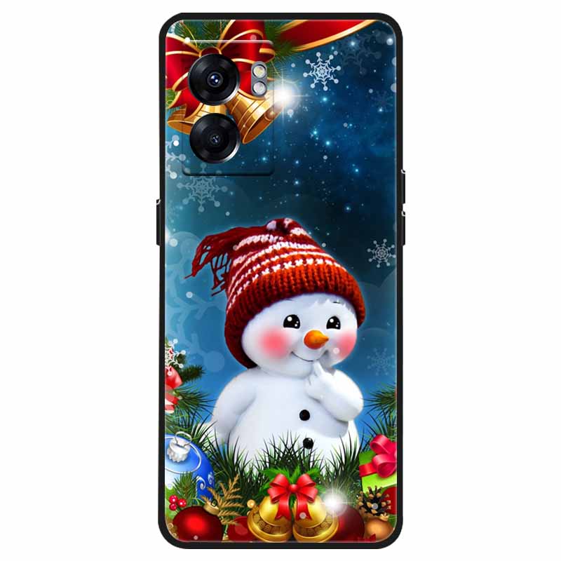 Чехол для OPPO Realme C33 C30s Рождественский Силиконовый Мягкий ТПУ Чехлы для Realme 9 Pro Plus Coque Realme8 5G Новогодний Подарок Funda