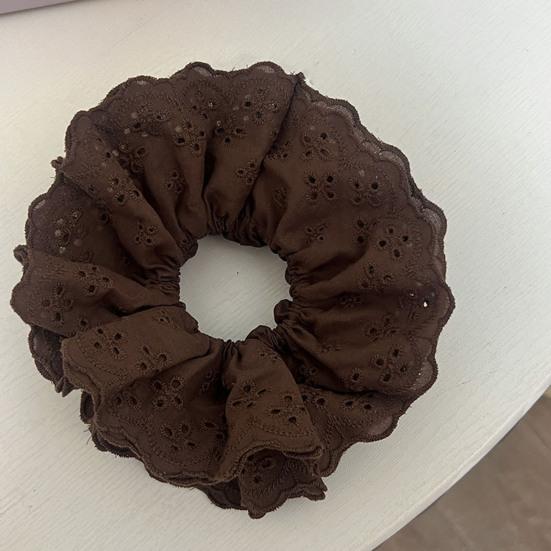 Женская повязка для волос с четырехслойной кружевной отделкой, большая однотонная повязка для волос во французском стиле, аксессуары для волос