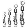 10Pcs/Pack Useful Terminal Quick Change Fishing Connector Rolling Swive Swivels Snap Solid Ring