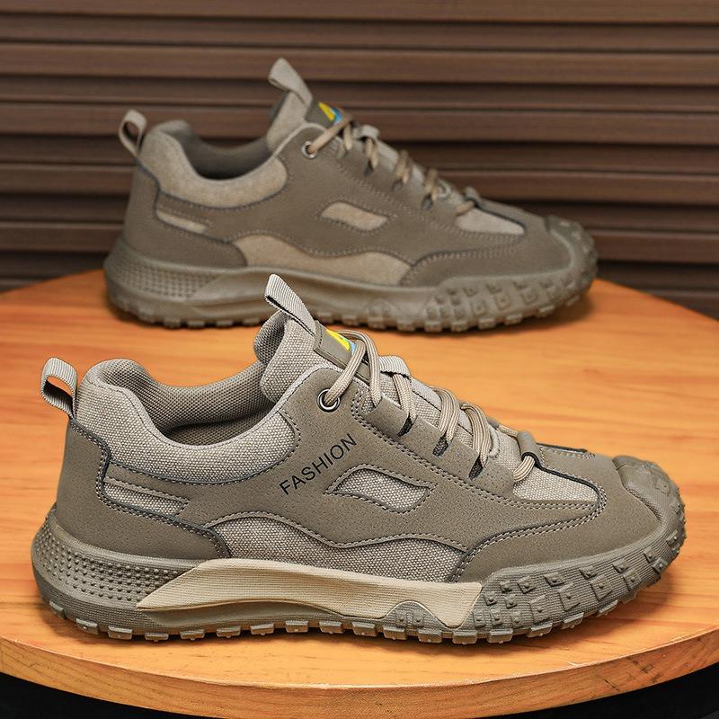 Mesh men's shoes new outdoor non-slip and wear-resistant tooling shoes breathable and lightweight casual shoes soft-soled sports shoes