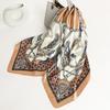 90*90CM Woman Handkerchief for Head Silk Head Scarf Foulard En Satin Neckerchief Luxury Silk Purse Scarf SJ02