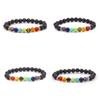 Gemstone Men Strand Bracelet Colorful Beads Energy Bracelet Healing Gift Yoga
