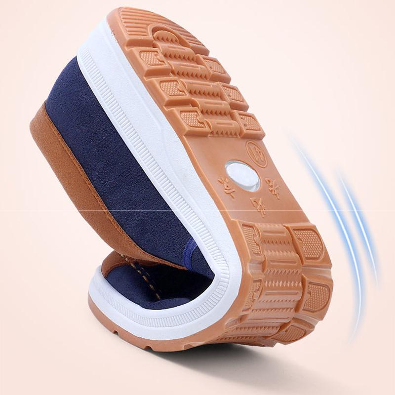 Старая пекинская тканевая обувь, мужская обувь, рабочая обувь на сухожильной подошве, повседневная обувь, дышащая парусиновая обувь без шнуровки для мужчин