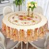 Minimalist Circular Table Cloth Waterproof Oilproof Wash Free Easy To Wipe Tablecloth Household Dining Table Round Tablecloth