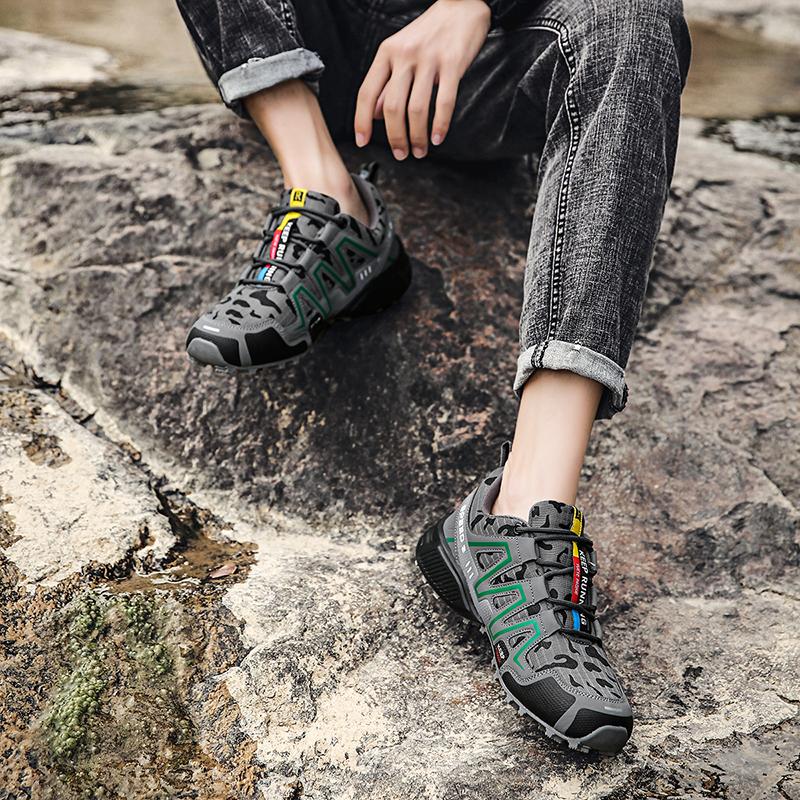 Мужская походная обувь для бега по пересеченной местности, сетчатые дышащие кроссовки для тренировок, большой размер 39-47, повседневная спортивная обувь