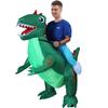 Зеленый надувной костюм Дорсальцератопс, взрослый