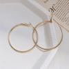 Women's Fashion Personality Large Earrings Titanium Steel Round Earrings Women's Ear Buckle Jewelry