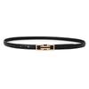 Womens Versatile Pu Leather Belt With Metal Buckle For Work And Casual Outfits