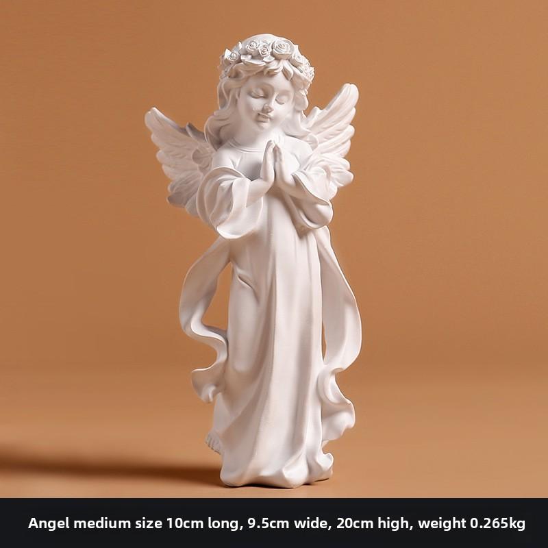 Ангел Алиса Маленькая девочка Статуя Смолы Поделки Настольный Декор Для Дома Украшения
