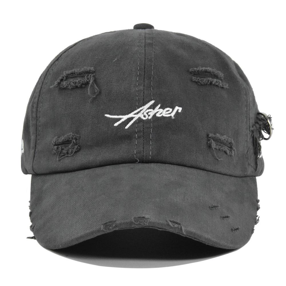 Бейсболки унисекс с вышитыми буквами, рваные, уличные, трендовые, солнцезащитные, регулируемые, в стиле хип-хоп, подходят для повседневной носки и для ги