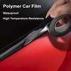 Stickers Bright Black Auto Window Edge Protector Trim Car Body Door Anti-scratch Protection Strip Chrome Styling Decorative