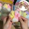 Хрустящая Корочка Мечтательный Цвет Макарон Лапка Кошки Пот Хрустящий Пончик Мягкая Игрушка-Антистресс Мячик для Снятия Стресса Игрушка ASMR для Взрослых Подарок