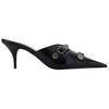 (WMNS) Балетки Balenciaga Cagole 80 мм 'Черный' Женские 714253WAD4E1081