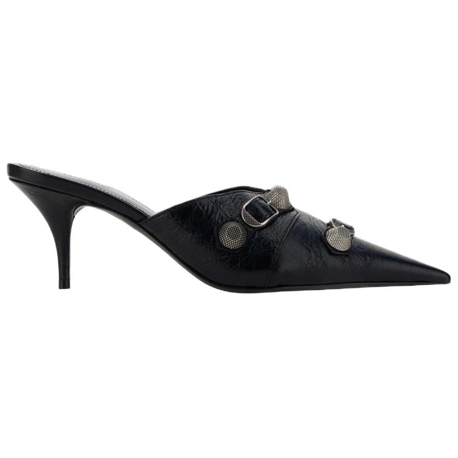 (WMNS) Балетки Balenciaga Cagole 80 мм 'Черный' Женские 714253WAD4E1081