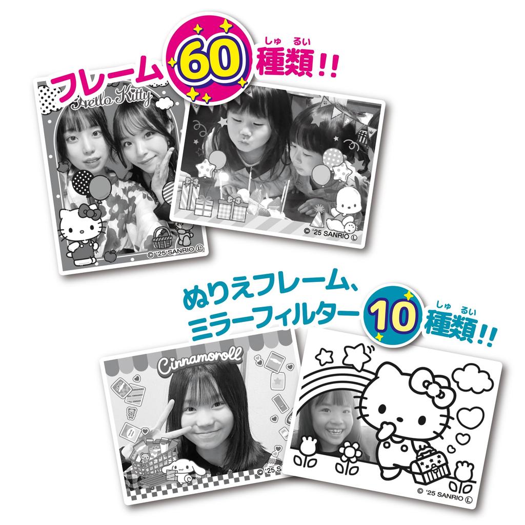 SEGA FAVE PRINT CAMERA Prepaid Card featuring Sanrio Characters