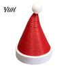 Stylish Tabletop Decorations 3D Printed Flexible Spring Santa Hat Figurine, Retractable Spiral Coil Fun Bendable Ornament Christmas Desktop with White