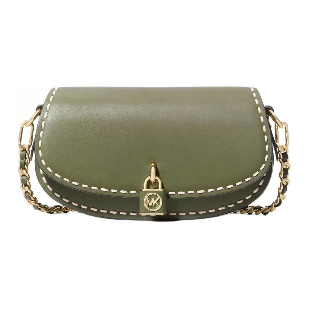 MICHAEL KORS Cow Leather Shoulder Bag, Crossbody Bag Small Women's Olive Green 30T4GIMM1L-334