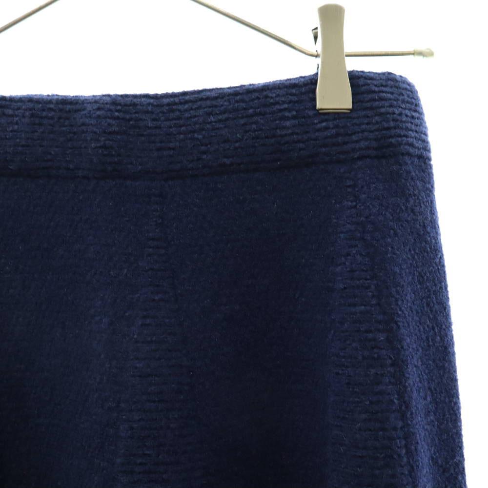 unused Boussole made in Japan Midi length knit flare skirt 38 Navy Women Used