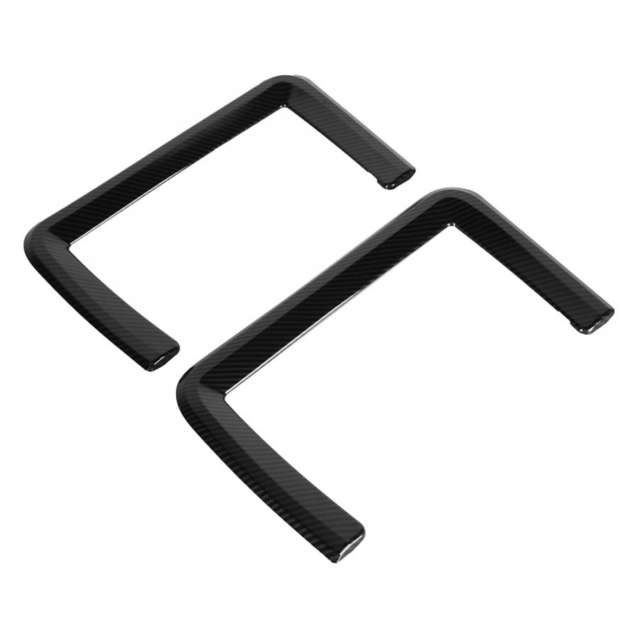 2 шт., углеродное волокно, левая задняя сетка, накладка на рамку для Land Rover Discovery Sport 15-17, автомобиль из АБС-пластика