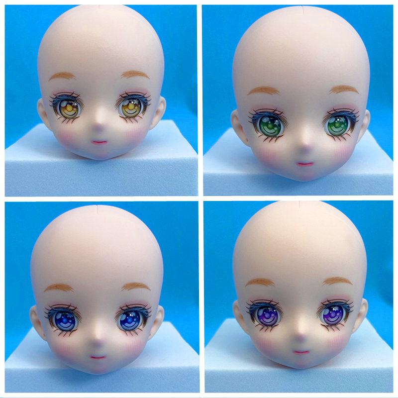 Аниме кукла, голова 28 см, 1/6 BJD, аксессуары, голова для макияжа с 3D глазами, игрушки для переодевания для девочек