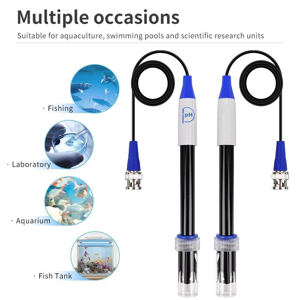 Glass Body High Precision pH Sensor Probe pH Composite Electrode  Industrial Water Quality Analysis