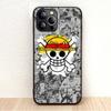 BW-2 Anime One Piece Soft Black Case for iPhone XR 14 15 11 12 13 6 7 8 X XS Pro Max Samsung S22 S23 S21 S24 FE Ultra S8 Plus